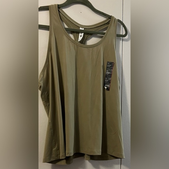 all in motion Tops - 🆕 ALL IN MOTION OLIVE GREEN RACERBACK TOP (XXL) NWT